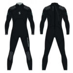 Skafander nurkowy ScubaPro EVERFLEX YULEX-DIVE 7.5/5 mm – ekologiczny, półsuchy kombinezon z pianki roślinnej Yulex®, wodoszczelny z zamkami YKK i wzmocnieniami na ramionach oraz siedzeniu.