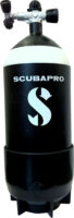 Butla stalowa Scubapro 12 l, krótka, dwuzaworowa