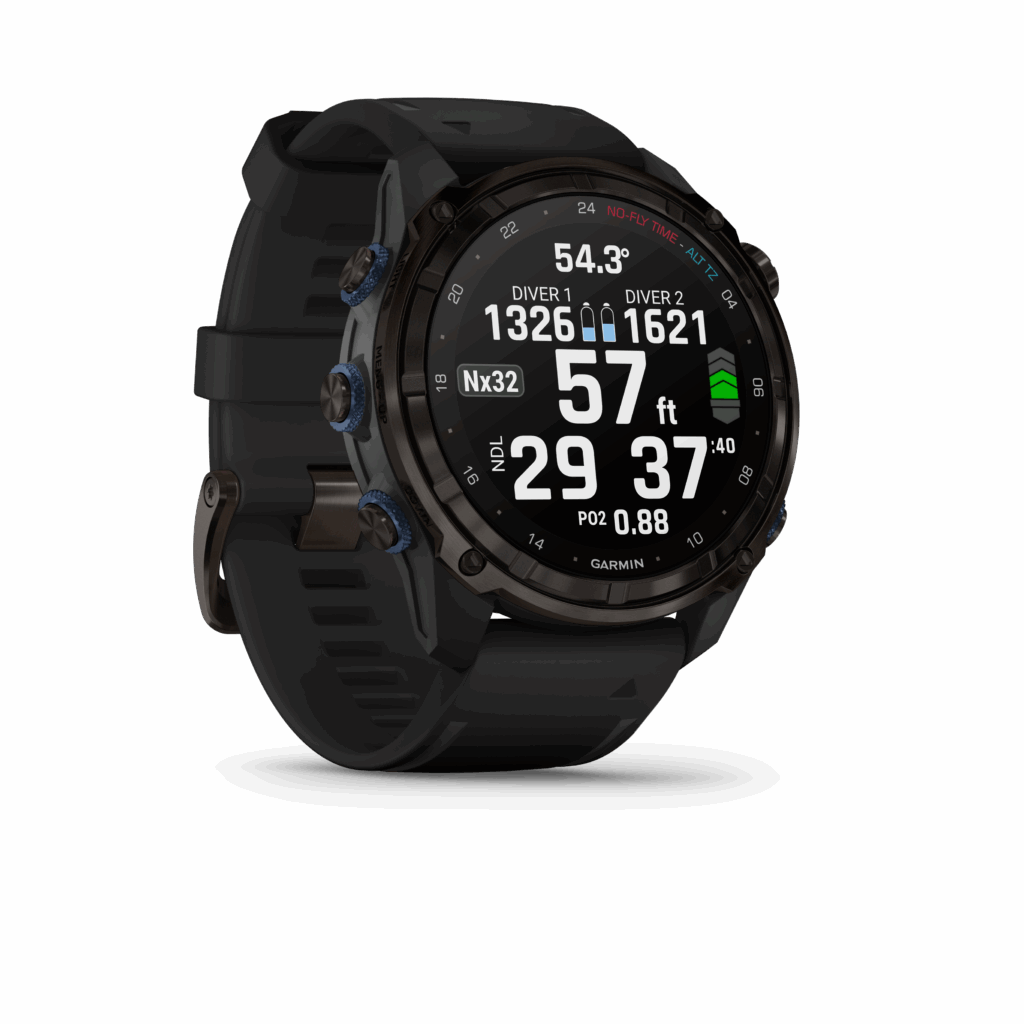 Garmin Descent Mk3i 51mm ekran podczas nurkowania