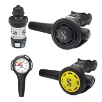 Zestaw automatów oddechowych Scubapro MK2 EVO/R095/R095 Octopus, manometr Compact