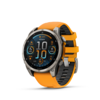 Smartwatch Garmin Fēnix 8 AMOLED w kolorze Spark Orange – widok z przodu