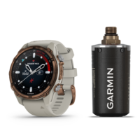 Komputer nurkowy Garmin Descent Mk3i 43 mm French Grey z transmiterem T2 – elegancki zestaw dla wymagających nurków.