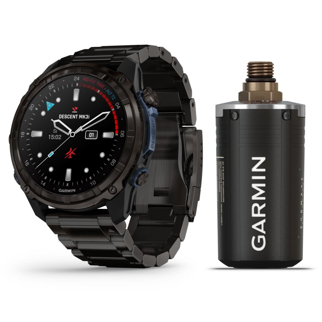 Transmiter ciśnienia Garmin Descent T2, SubWave, do Mk3i i X50i 1 Garmin Descent T2 w zestawie z Garmin Descent Mk3i w technologii SubWave