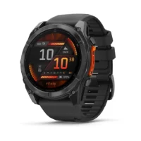 Zegarek Garmin Fenix 8 47 mm AMOLED Slate Gray, czarny pasek