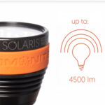 Latarka nurkowa Ammonite System Led Solaris Next Gen – mocna, kompaktowa głowica o mocy do 4500 lumenów, regulacją światła i wodoodpornością do 200 m.