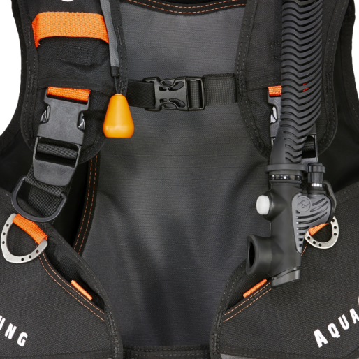 Jacket nurkowy Aqualung Wave, lekki i wytrzymały, z opcjonalnym systemem balastowym SureLock II, kieszeniami na akcesoria i D-ringami, idealny dla początkujących i rekreacyjnych nurków.