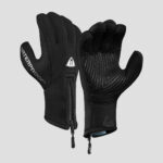 Rękawice nurkowe Waterproof G2 Aramid 5 mm w kolorze czarnym z włóknem Kevlar® i neoprenem, zaprojektowane dla maksymalnej ochrony i elastyczności podczas nurkowań.