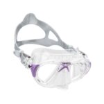 Maska nurkowa Cressi Nano Crystal w kolorze czarnym – niska objętość, silikon Crystal, kątowe szkła, hydrodynamiczny kształt.