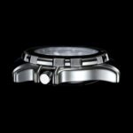 Zegarek Chris Benz Deep 500M Automatic CB-500A-B-KBB z czarną tarczą i gumowym paskiem, automatyczny mechanizm, wodoszczelność do 500 m