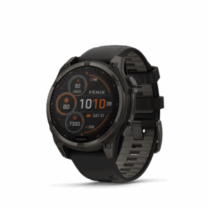 GARMIN Fenix 8 – 47 mm SOLAR Sapphire Carbon Gray DLC Titanium z paskiem Black/Pebble Gray [010-02906-11]