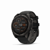 GARMIN Fenix 8 – 47 mm SOLAR Sapphire Carbon Gray DLC Titanium z paskiem Black/Pebble Gray [010-02906-11]