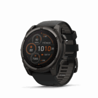 GARMIN Fenix 8 – 51 mm SOLAR Sapphire Carbon Gray DLC Titanium z paskiem Black/Pebble Gray [010-02907-11]