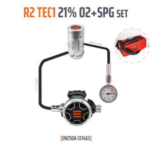 Automat R2 TEC1 21% O2 G5/8 z manometrem, zestaw stage EN250A