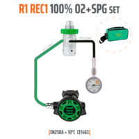 Tecline R1 REC1 100% O2 M26x2 z manometrem stage EN250A