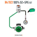 Automat R4 TEC1 100% O2 M26x2 z manometrem zestaw stage EN250A