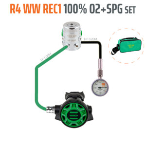 Tecline R4 WW REC1 100% O2 M26x2 z manometrem zestaw stage EN250A >10°C