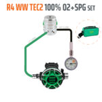 Tecline R4 WW TEC2 100% O2 M26x2 z manometrem zestaw stage EN250A >10°C