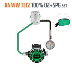 Tecline R4 WW TEC2 100% O2 M26x2 z manometrem zestaw stage EN250A >10°C
