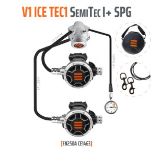 Automat V1 ICE TEC1 SemiTec I z manometrem EN250A – sprzęt nurkowy do zimnej wody