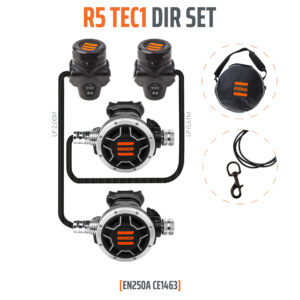 Automat R5 TEC1 DIR Set EN250A – zestaw nurkowy do nurkowań technicznych