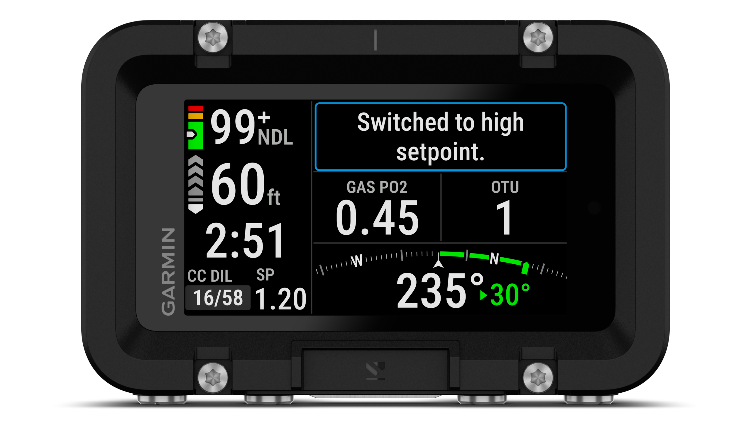 Garmin Descent X50i – tryby nurkowe Trimix i CCR