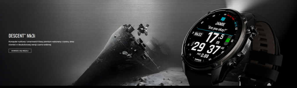 Garmin Descent Mk3i 51 mm Silver – premium komputer nurkowy Garmin w eleganckiej odsłonie