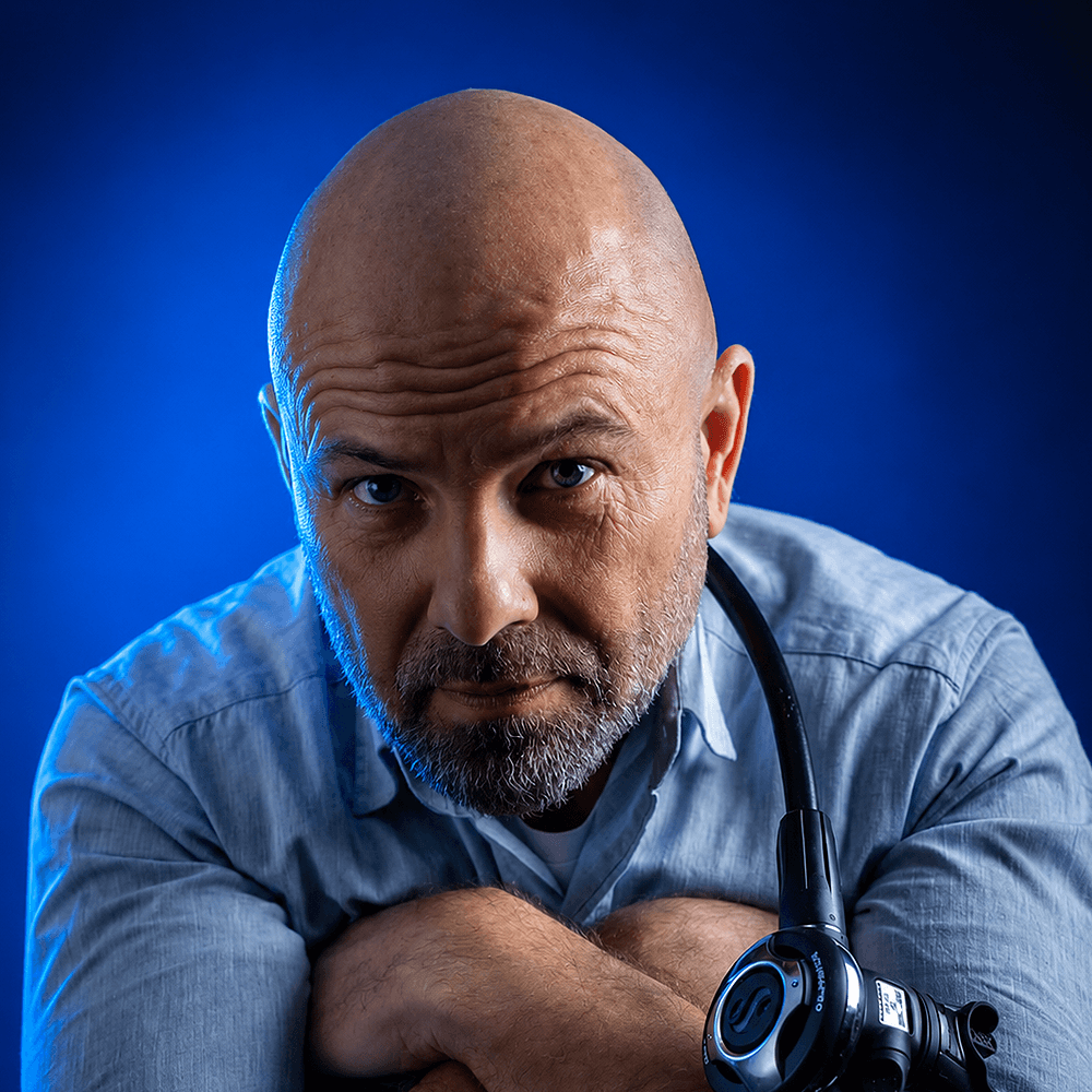 Marcin Woźniakowski, opiekun wyjazdu nurkowego XDive