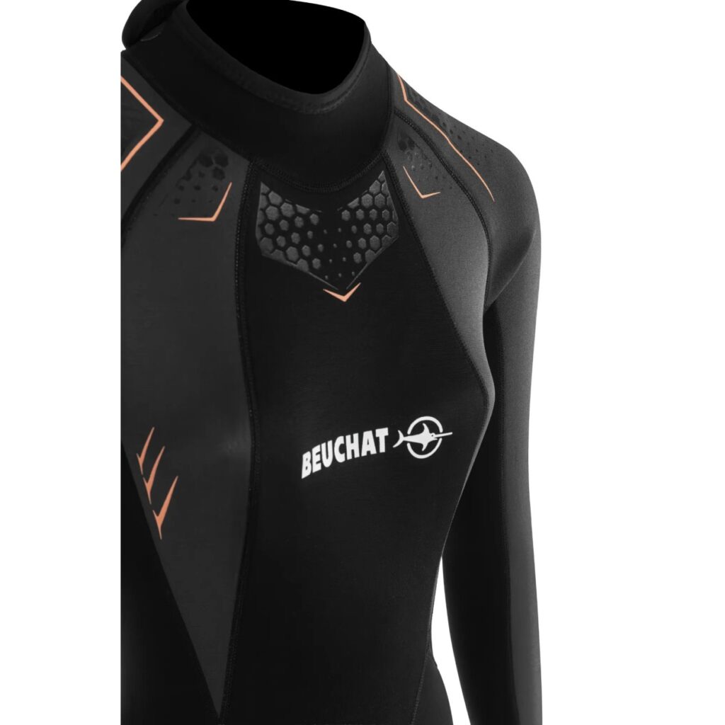 Pianka damska Beuchat Alize 2 5mm, neopren Elaskin X6.2, wzmocnienia Supratex 2 1 alize 2 wetsuit 5