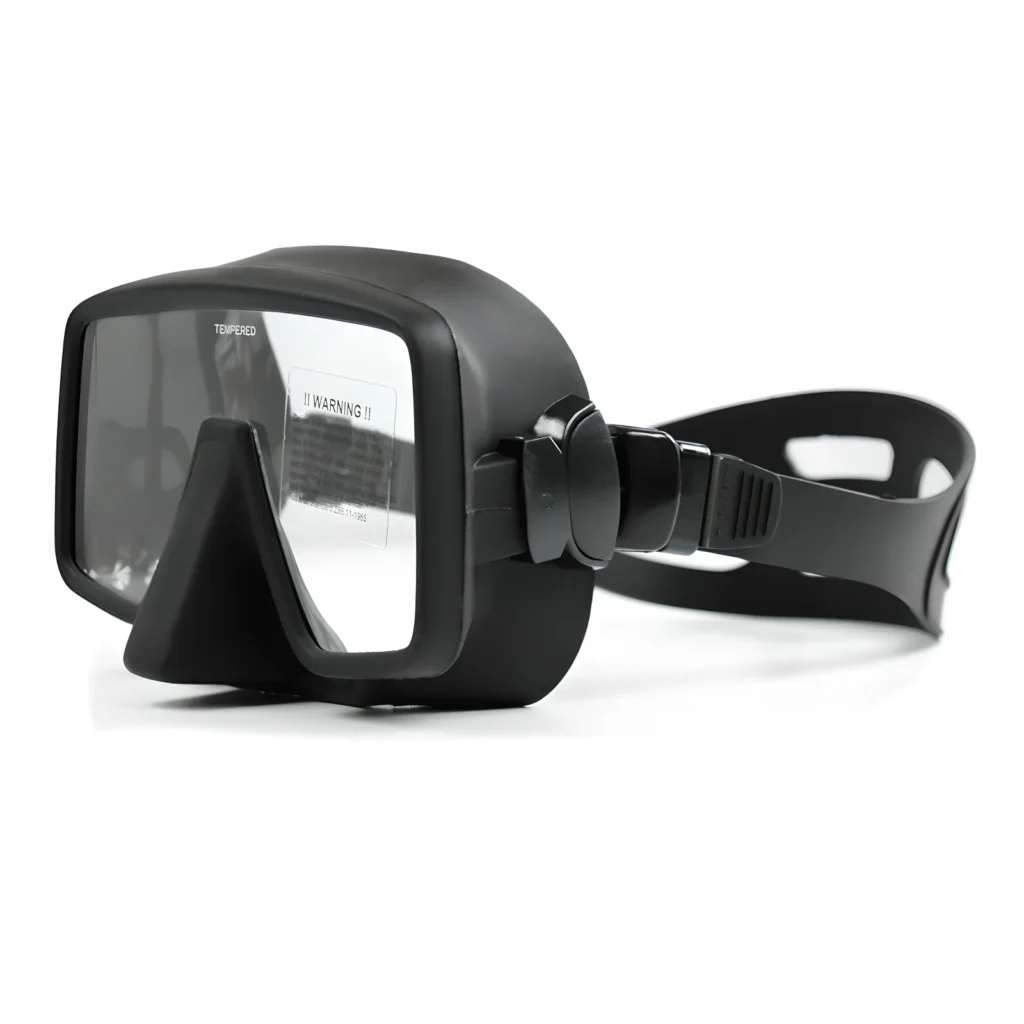 Maska nurkowa Tecline Frameless Classic z czarnym silikonem