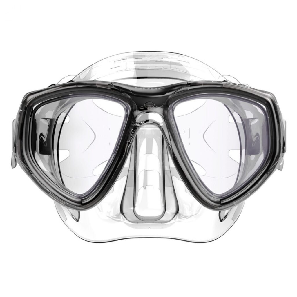 Maska nurkowa Seac Clear AT, Anti-Fog, dwuszybowa, silikonowa 1 seac maska clear clear black 1 1