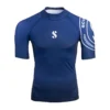 Rashguard męski Scubapro UPF 50 T-Flex Short Sleeve Navy