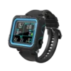 Komputer nurkowy Shearwater Peregrine Black Cyan czarny z niebieskimi akcentamikolorowym ekranem