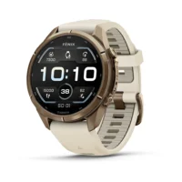Smartwatch Garmin Fenix 9 Pro 43 mm Autumn Gold z silikonowym paskiem, AMOLED, Sapphire