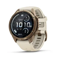 Smartwatch Garmin Fenix 9 Pro 43 mm Autumn Gold inReach z silikonowym paskiem, AMOLED, Sapphire