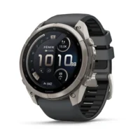Smartwatch Garmin Fenix 9 Pro 51 mm inReach Tytanowy z silikonowym paskiem DLC, Black, AMOLED, Sapphire